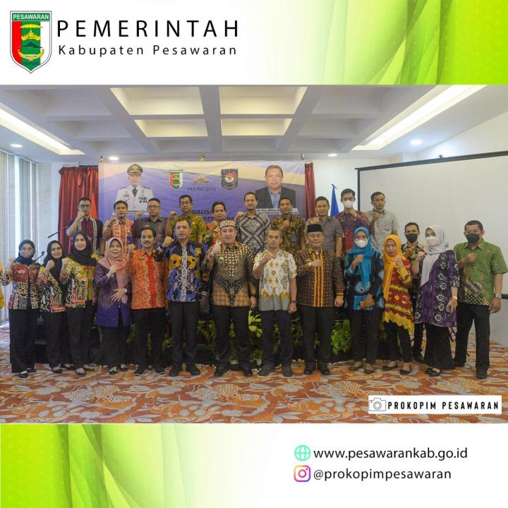 Bupati Dendi Hadiri Sosialisasi Indeks Kepemimpinan Kepala Daerah Kabupaten Pesawaran Tahun 2022